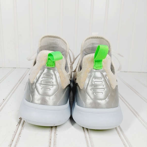 Nike Cream Silver Athleisure Training Lace Up Running Sneakers A239 - Picture 8 of 13